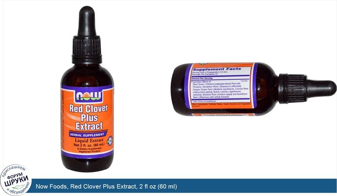 Now Foods, Red Clover Plus Extract, 2 fl oz (60 ml)