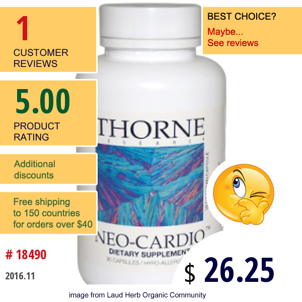 Thorne Research, Neo-Cardio, 90 Veggie Caps  