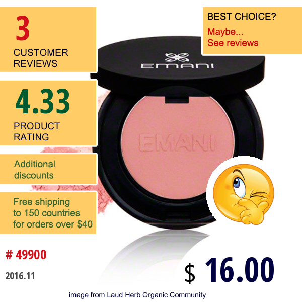 Emani, Sculpting Pressed Blush, Miami Tan, 0.14 Oz (4 G)  