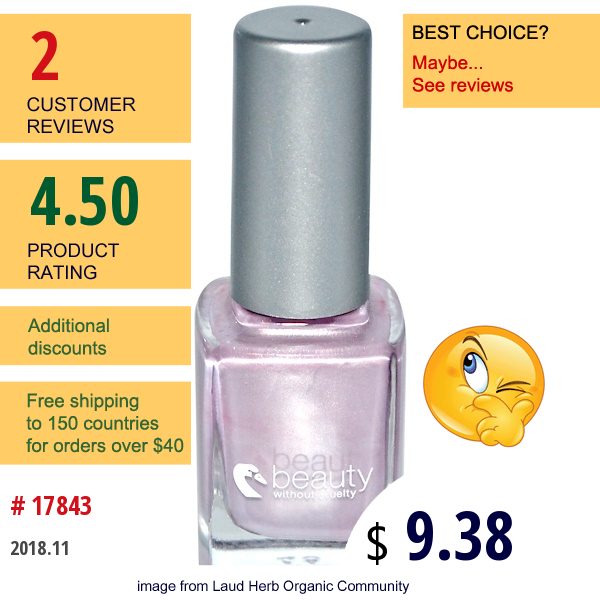 Beauty Without Cruelty, High Gloss Nail Color, Silver Lilac 18, 0.37 Oz (11 Ml)  