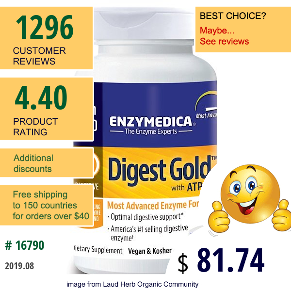 Enzymedica, Digest Gold With Atpro, 240 Capsules