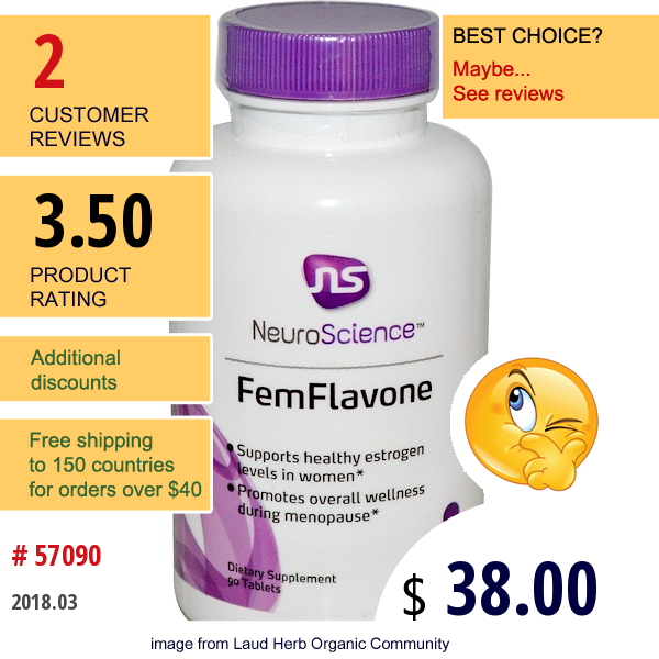 Neuroscience, , Femflavone, 90 Tablets  