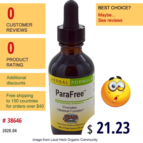 Herbs Etc., Parafree, 2 Fl Oz (59 Ml)  