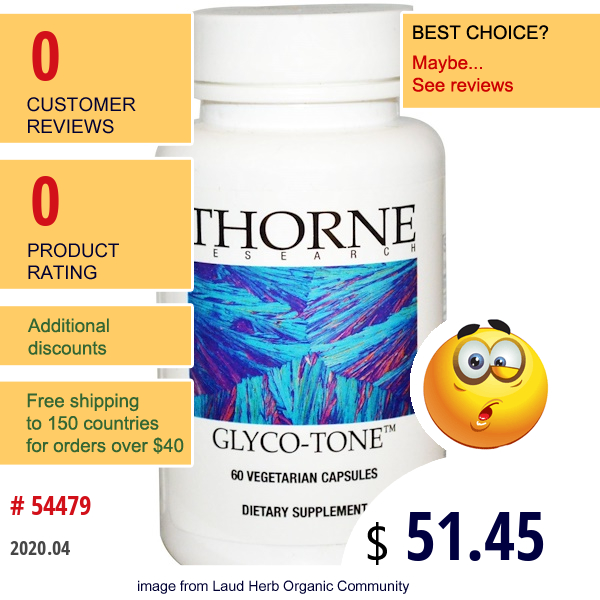 Thorne Research, Glyco-Tone, 60 Veggie Caps  