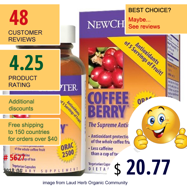 New Chapter, Coffeeberry, The Supreme Antioxidant, 30 Vcaps  