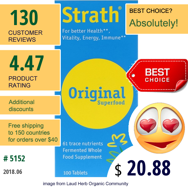 Bio-Strath, Strath, Original Superfood, 100 Tablets