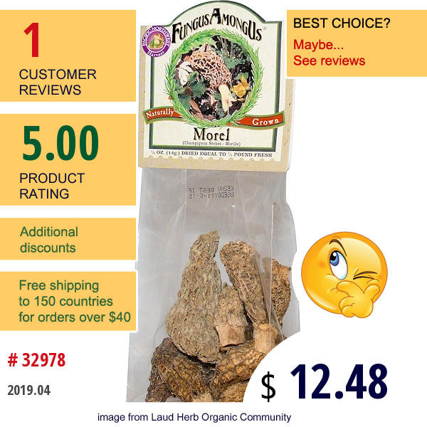 Fungusamongus, Morel, 1/2 Oz (14 G)  