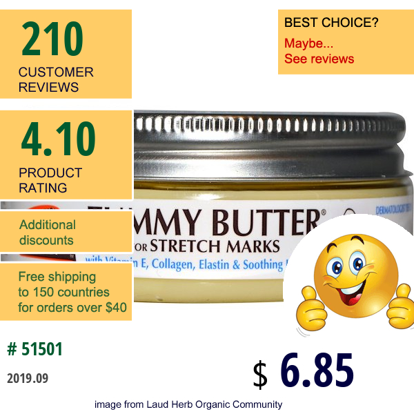 Palmer'S, Cocoa Butter Formula, Tummy Butter, For Stretch Marks, 4.4 Oz (125 G)