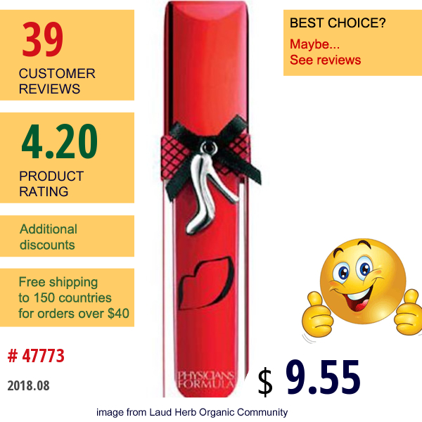 Physicians Formula, , Sexy Booster, Sexy Glow Glossy Stain, Red, 0.2 Fl Oz (6 Ml)  