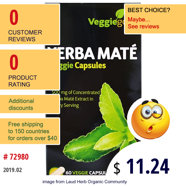 Irwin Naturals, Yerba Mate, 60 Veggie Caps  