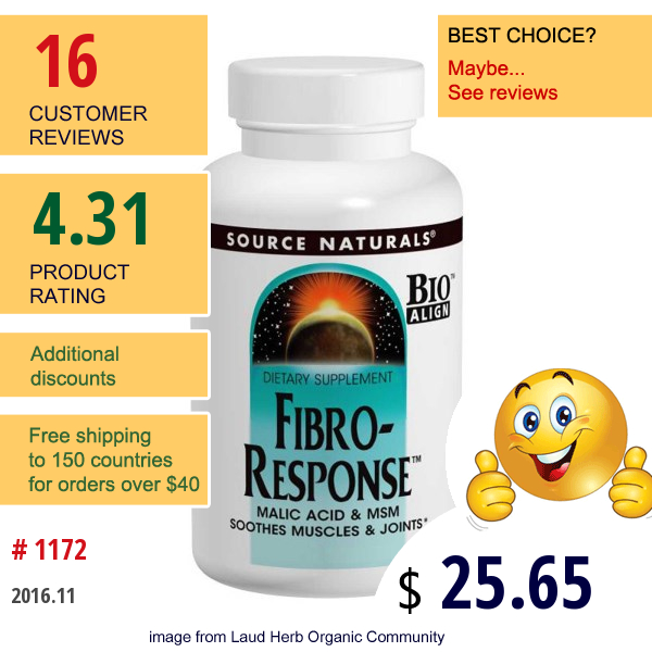 Source Naturals, Fibro-Response, 180 Tablets