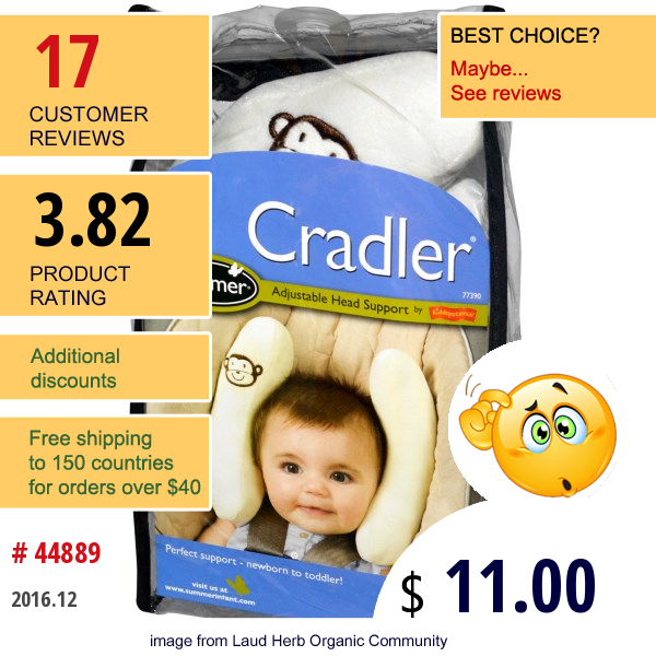 Summer Infant, Cradler, Adjustable Head Support