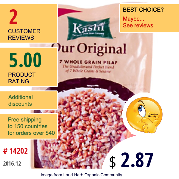 Kashi, Our Original, 7 Whole Grain Pilaf, 8.5 Oz (241 G)  