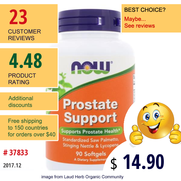 Now Foods, Prostate Support, 90 Softgels