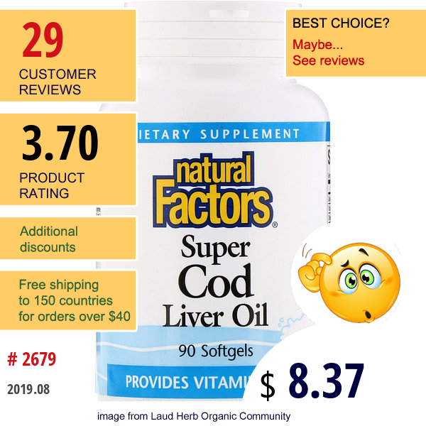 Natural Factors, Super Cod Liver Oil, 90 Softgels