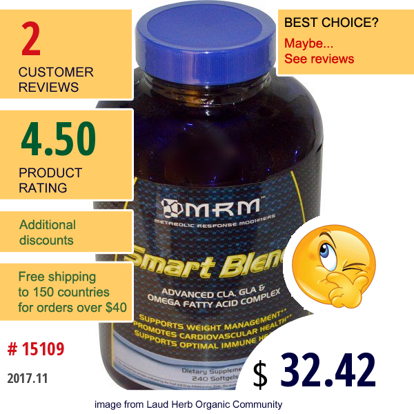 Mrm, Smart Blend, 240 Softgels  