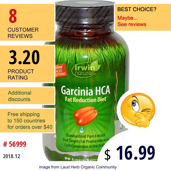 Irwin Naturals, Garcinia Hca, 90 Liquid Soft-Gels