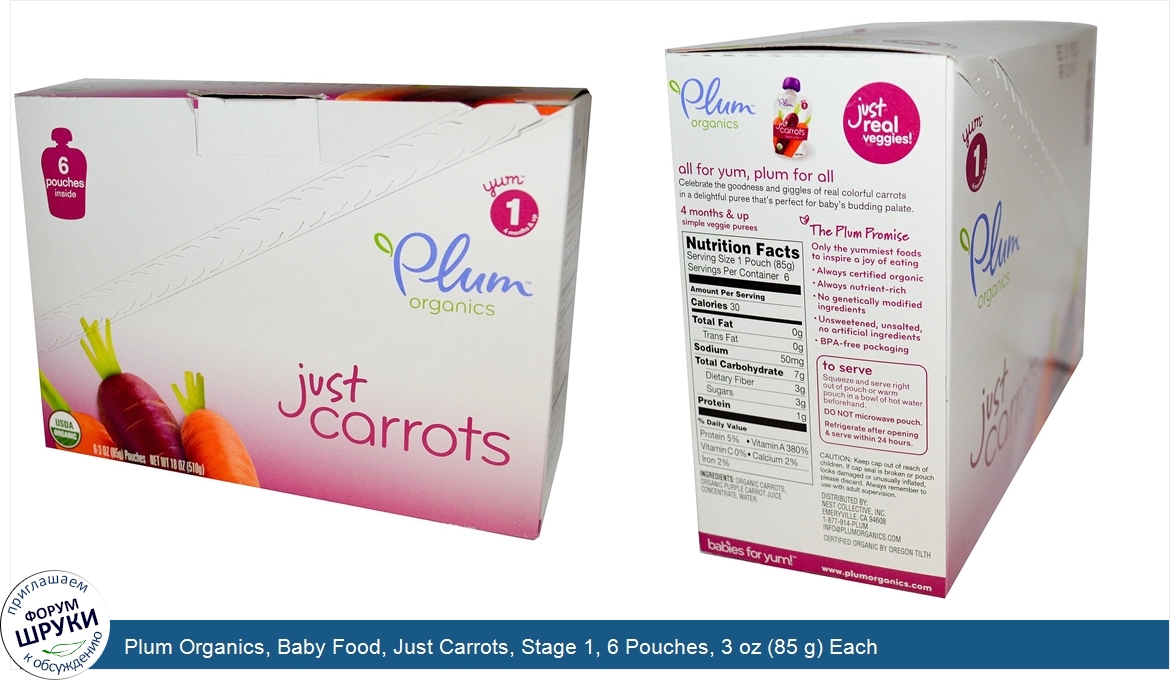 Plum_Organics__Baby_Food__Just_Carrots__Stage_1__6_Pouches__3_oz__85_g__Each.jpg