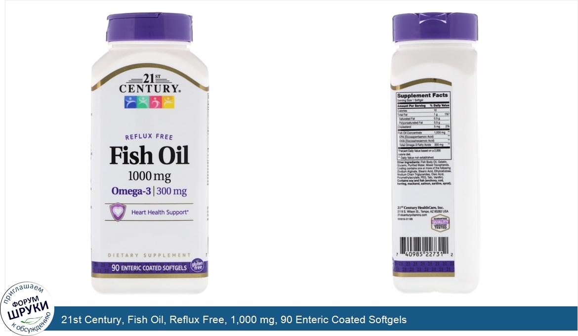 21st_Century__Fish_Oil__Reflux_Free__1_000_mg__90_Enteric_Coated_Softgels.jpg